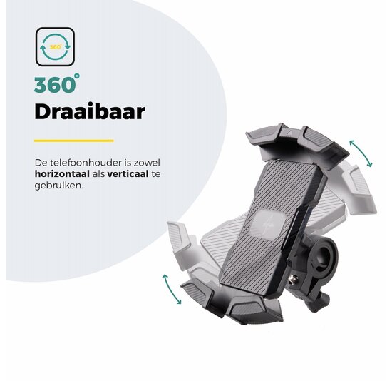 Voltano Future Telefoonhouder Fiets - Zwart - Universeel
