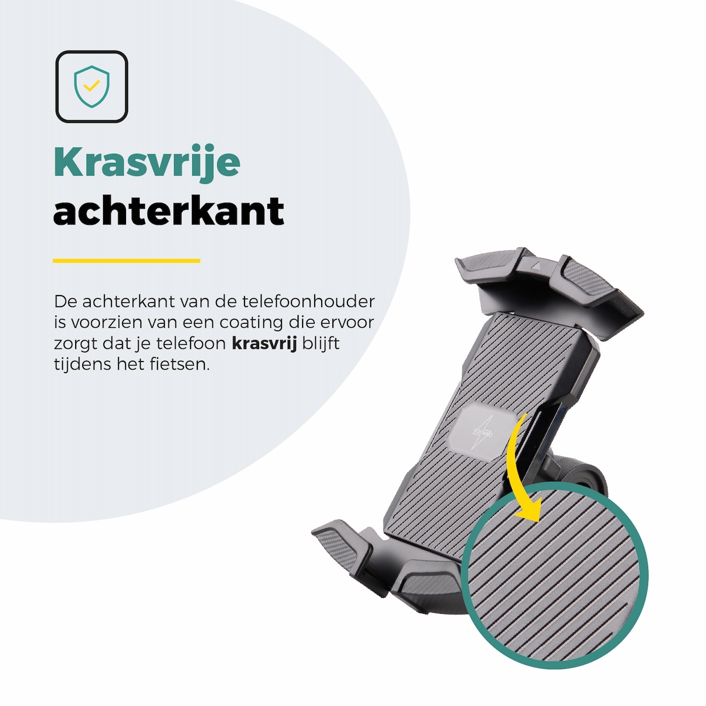 Voltano Future Telefoonhouder Fiets - Zwart - Universeel