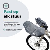 Voltano Set Handmoffen / Handwarmers Fiets - Grijs