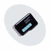 Voltano Mini Elektrische Fietspomp / Bandenpomp - Zwart / Ijsblauw