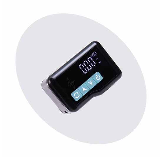 Voltano Mini Elektrische Fietspomp / Bandenpomp - Zwart / Ijsblauw