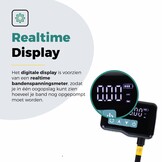 Voltano Mini Elektrische Fietspomp / Bandenpomp - Zwart / Ijsblauw