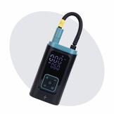 Voltano Elektrische Fietspomp / Bandenpomp - Zwart / Ijsblauw