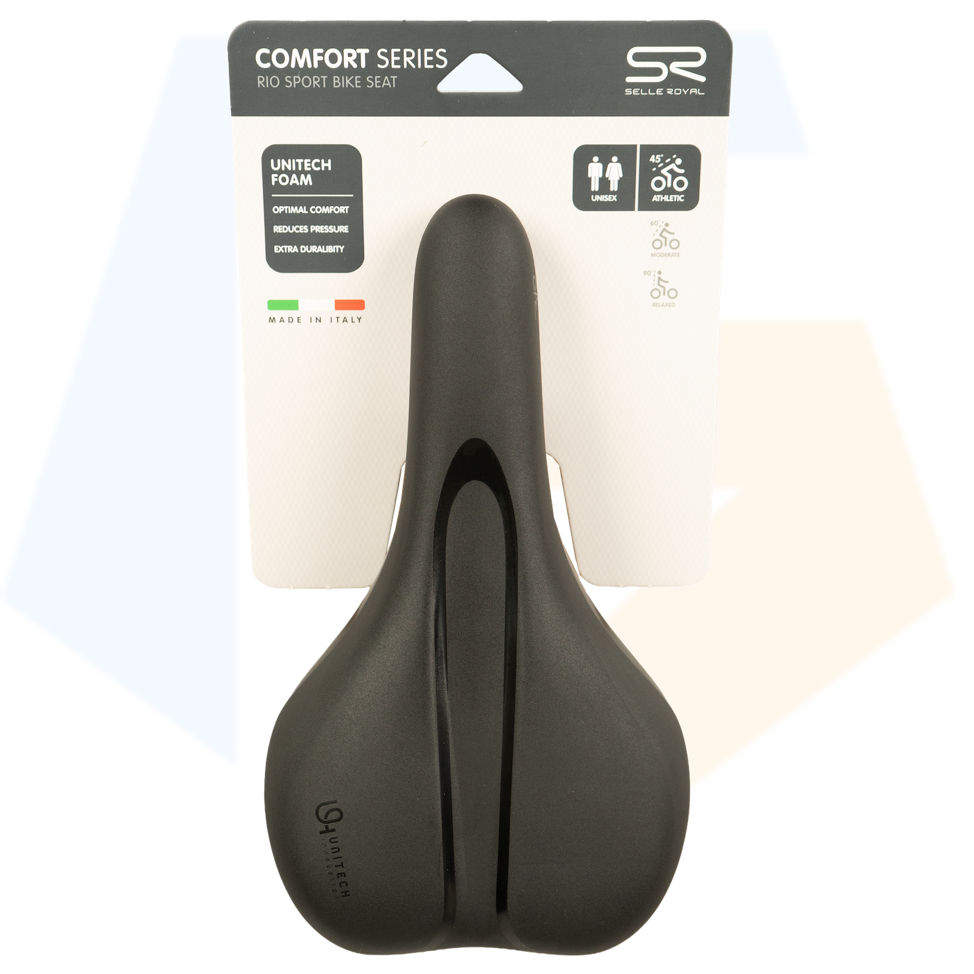 Selle Royal Rio Athletic Fietszadel - Unisex Zadel - Zwart