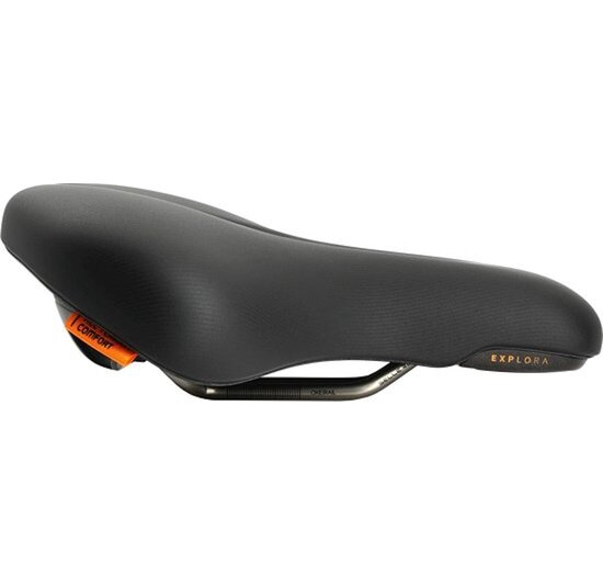 Selle Royal Explora Relaxed Fietszadel - Unisex Zadel - Zwart