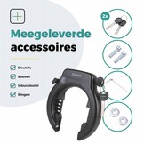 Voltano ART2 Fiets Ringslot XXL - Zwart - Extra Breed