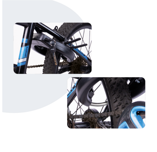 Voltano ART2 Fiets Ringslot XXL - Zwart - Extra Breed