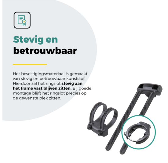Voltano Ringslot Bevestigingsset - Zwart