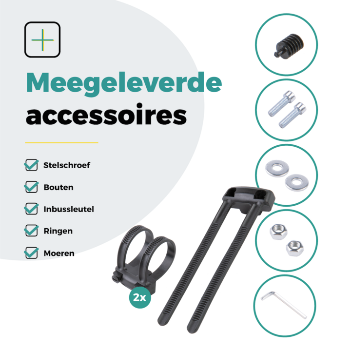 Voltano Ringslot Bevestigingsset - Zwart