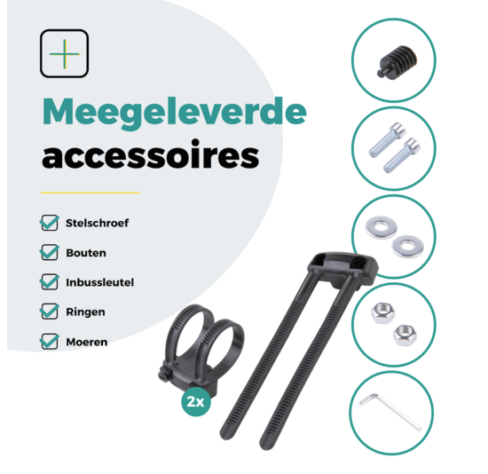 Voltano Ringslot Bevestigingsset - Zwart