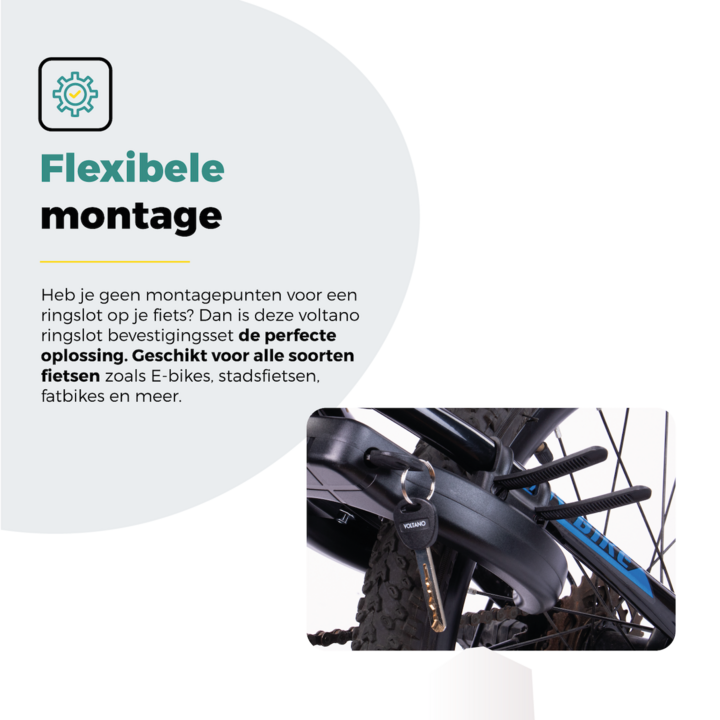 Voltano Ringslot Bevestigingsset - Zwart