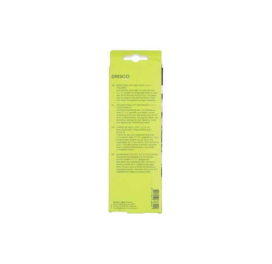 Dresco City Fietsketting Anti Roest- 1/2x1/8 112 Schakels
