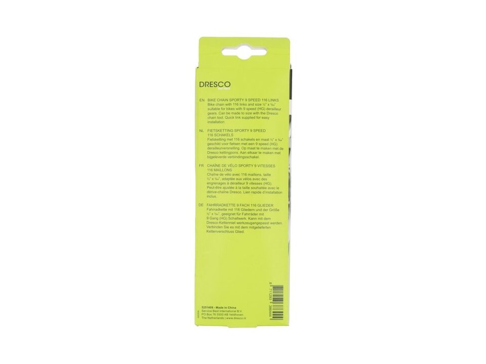 Dresco Sporty Fietsketting - 9 Speed - 116 Schakels