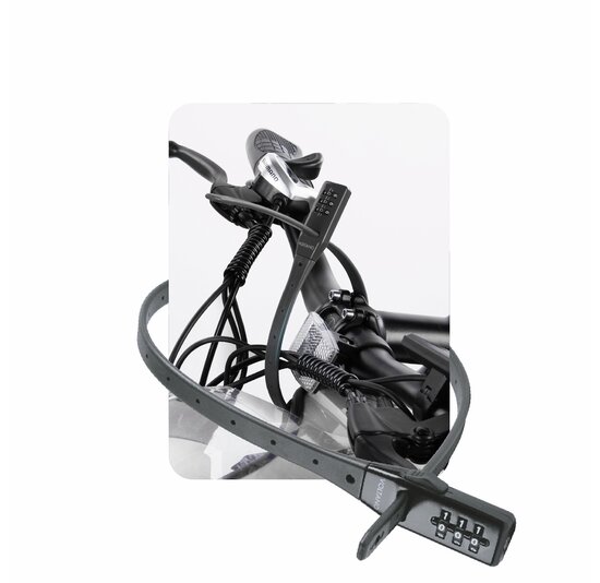 Voltano Accuslot Bagagedrager - Fietshelm / Tas Codeslot - Zwart - Reisslot