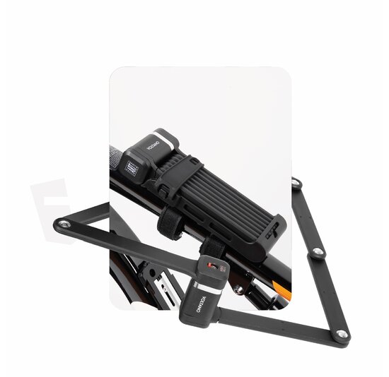 Voltano Vouwslot ART2 Pro - Zwart - 120 CM - Met Framehouder