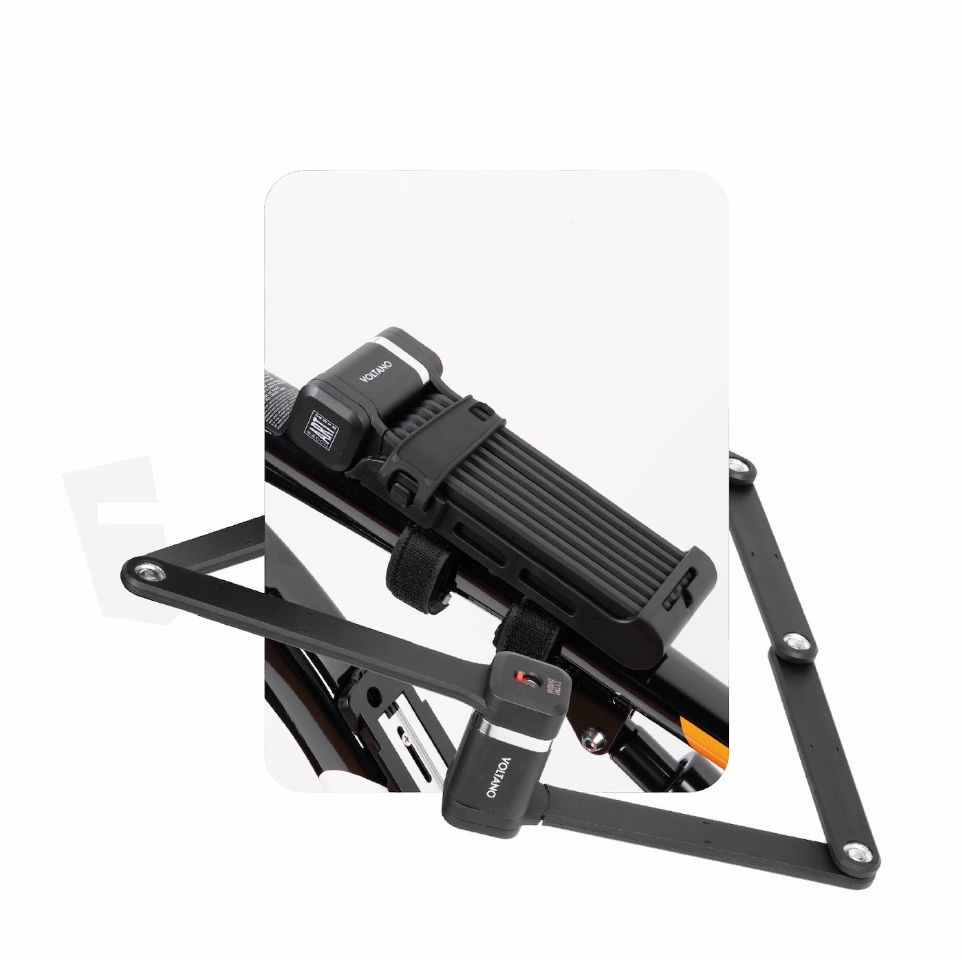 Voltano Voltano Vouwslot ART2 Pro - Zwart - 120 CM - Met Framehouder