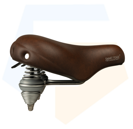 Selle Comfort Drifter Retro XL Fietszadel - Bruin - Met Smart Foam Techniek