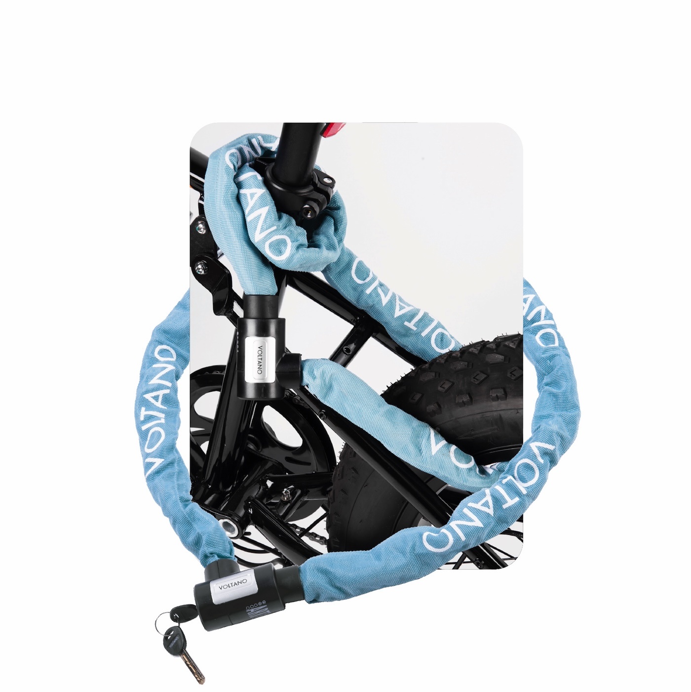 Voltano Voltano ART2 Kettingslot - Ice Blauw - 120 CM