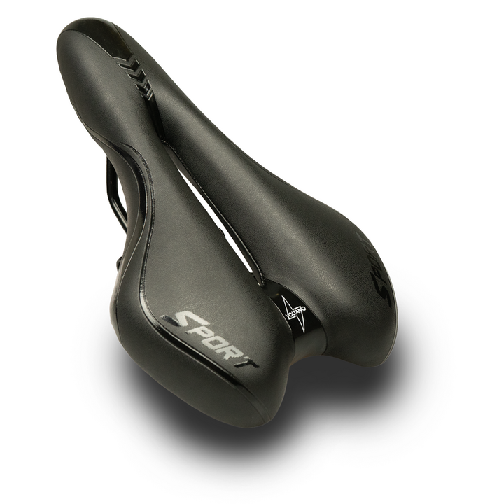 Voltano Sport Fietszadel – Zwart - Gel - Trekking Zadel