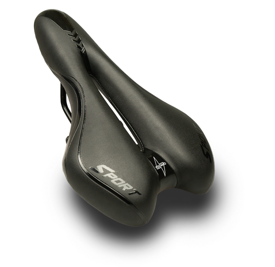 Voltano Sport Fietszadel – Zwart - Gel - Trekking Zadel