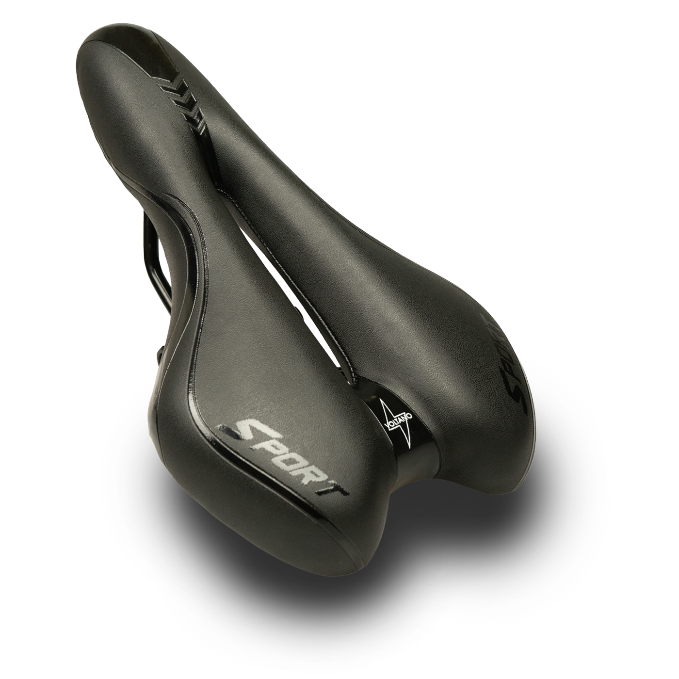 Voltano Voltano Sport Fietszadel – Zwart - Gel - Trekking Zadel