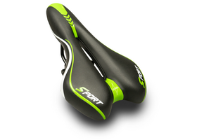 Voltano Sport Fietszadel – Zwart / Groen