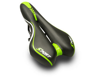 Voltano Sport Fietszadel – Zwart / Groen