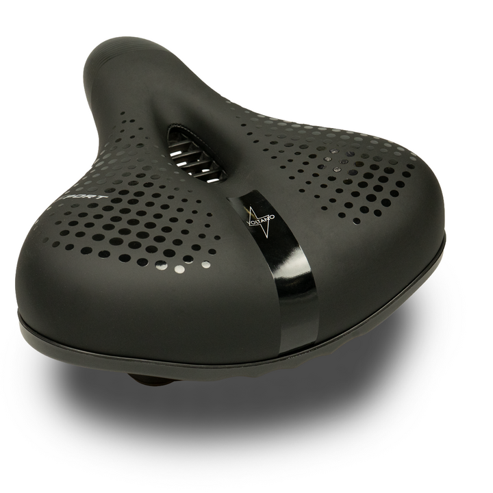 Voltano Pro Gel Fietszadel - Met Uitsparing - Zwart - Unisex