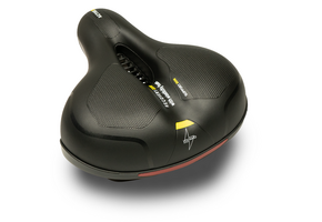 Voltano Fietszadel Met Gelpads - Zwart/Geel