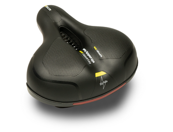 Voltano Fietszadel Met Gelpads - Zwart/Geel