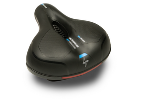 Voltano Fietszadel Met Gelpads - Zwart/Blauw