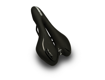 Voltano Gel Fietszadel Met Uitsparing - Zwart