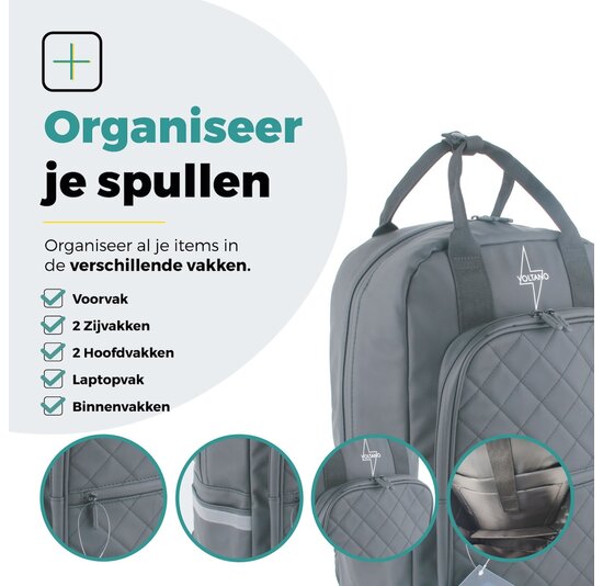 Voltano Daily Enkele Fietstas / Rugtas - Zwart - Enkele Pakaftas - 100% Waterdicht