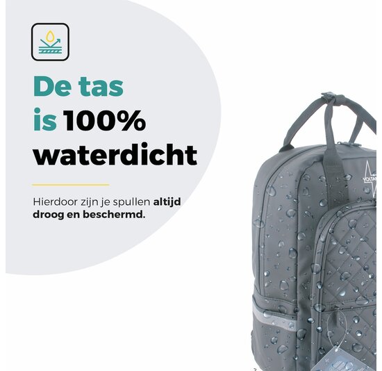 Voltano Daily Enkele Fietstas / Rugtas - Zwart - Enkele Pakaftas - 100% Waterdicht