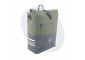 Voltano Enkele Fietstas Rolltop Reflective Special Edition - Zwart / Olijfgroen - 25 Liter