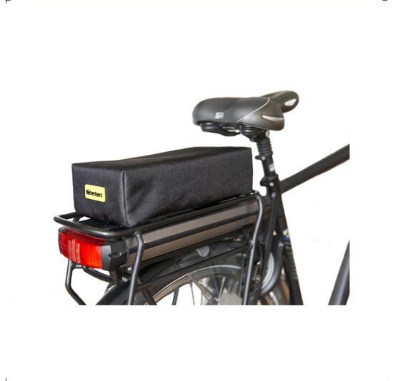 NietVerkeerd Bagagedragerkussen Dikke Pakkerd - Extra Dik - Zwart