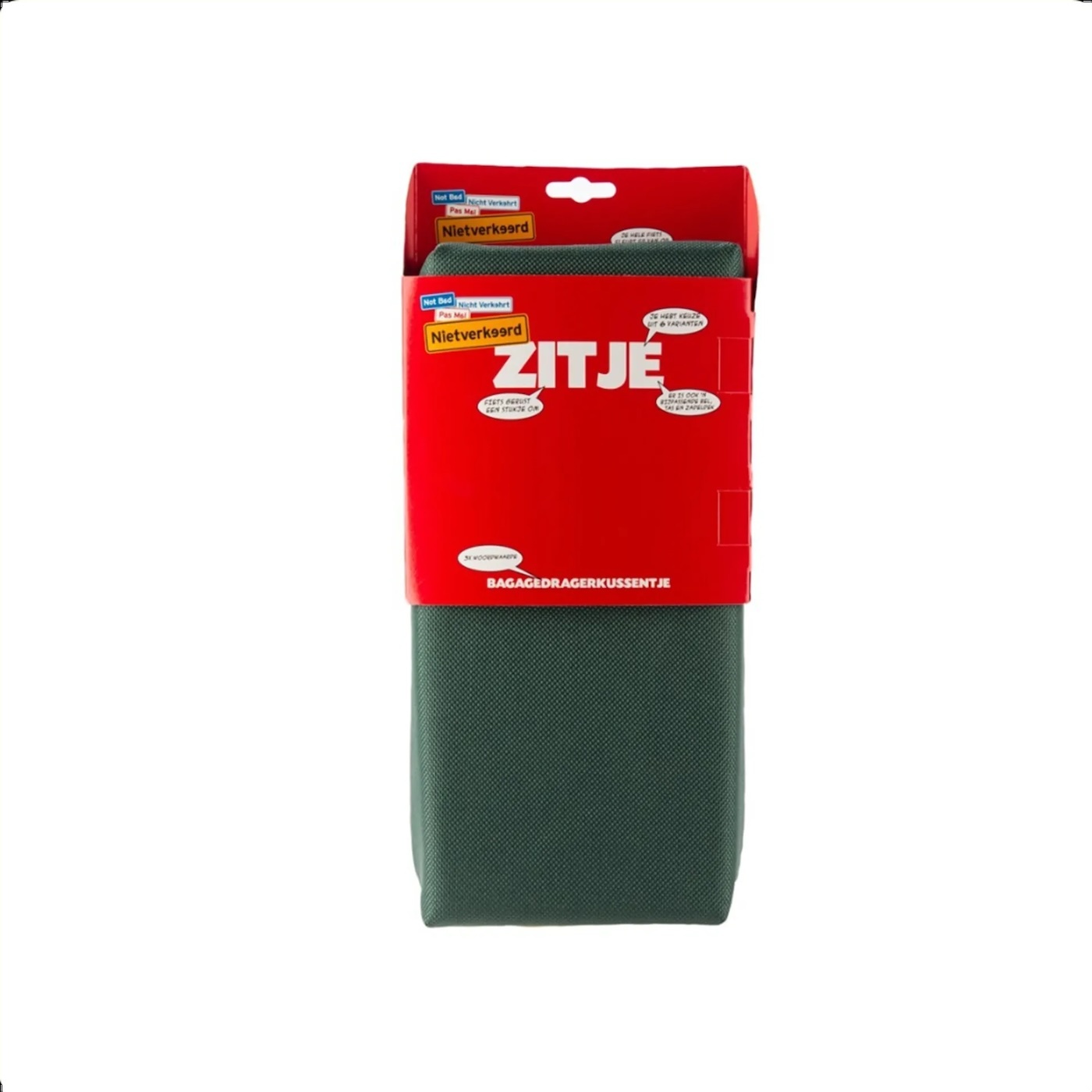 NietVerkeerd Bagagedragerkussen - Donkergroen