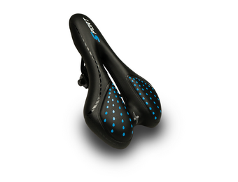 Voltano Sport Trekking Fietszadel – Zwart / Blauw