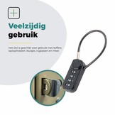 Voltano Luxe Fietstas Slot - Hangslot / Cijferslot - Zwart