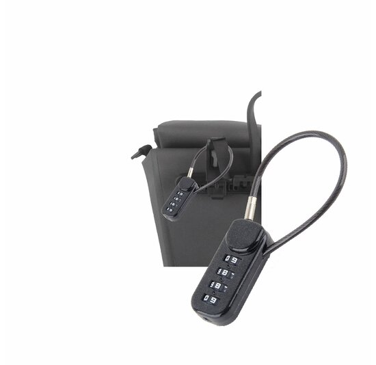 Voltano Luxe Fietstas Slot - Hangslot / Cijferslot - Zwart