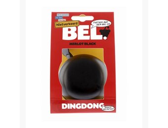 NietVerkeerd Fietsbel Ding-Dong - 80 MM - Zwart