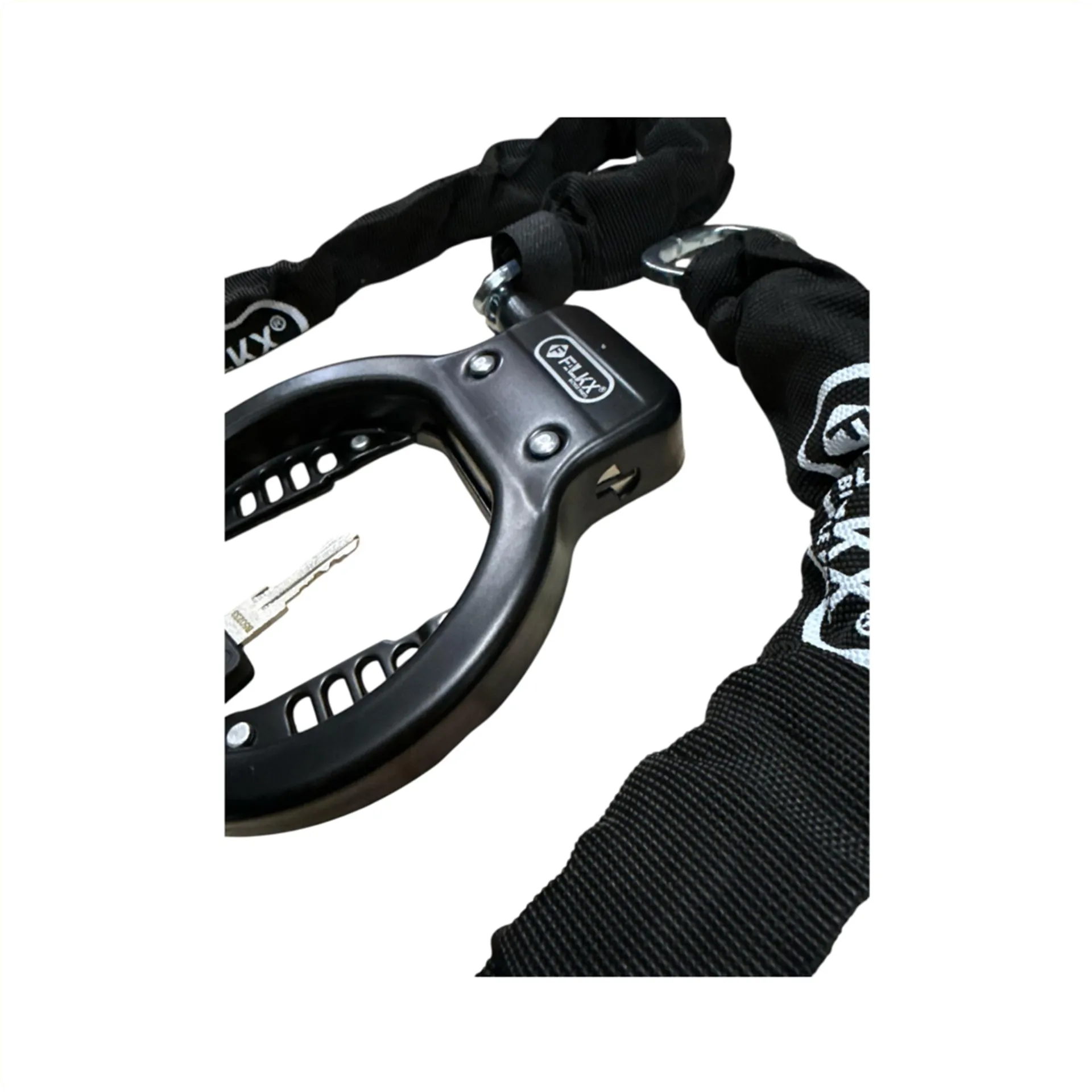 Falkx Strong Basterd Ringslot Met Insteekketting Set - Zwart