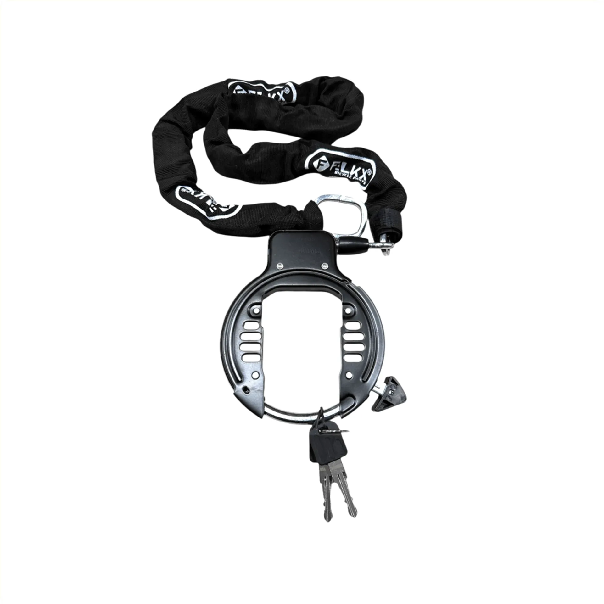 Falkx Strong Basterd Ringslot Met Insteekketting Set - Zwart