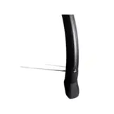 Eurofender Lampo Voorspatbord - 28" - Zwart