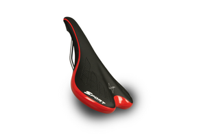 Voltano Race / MTB Fietszadel – Zwart / Rood