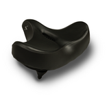 Voltano City XXXL Fietszadel Met Uitsparing - Unisex - Extra Breed Fietszadel - Zwart