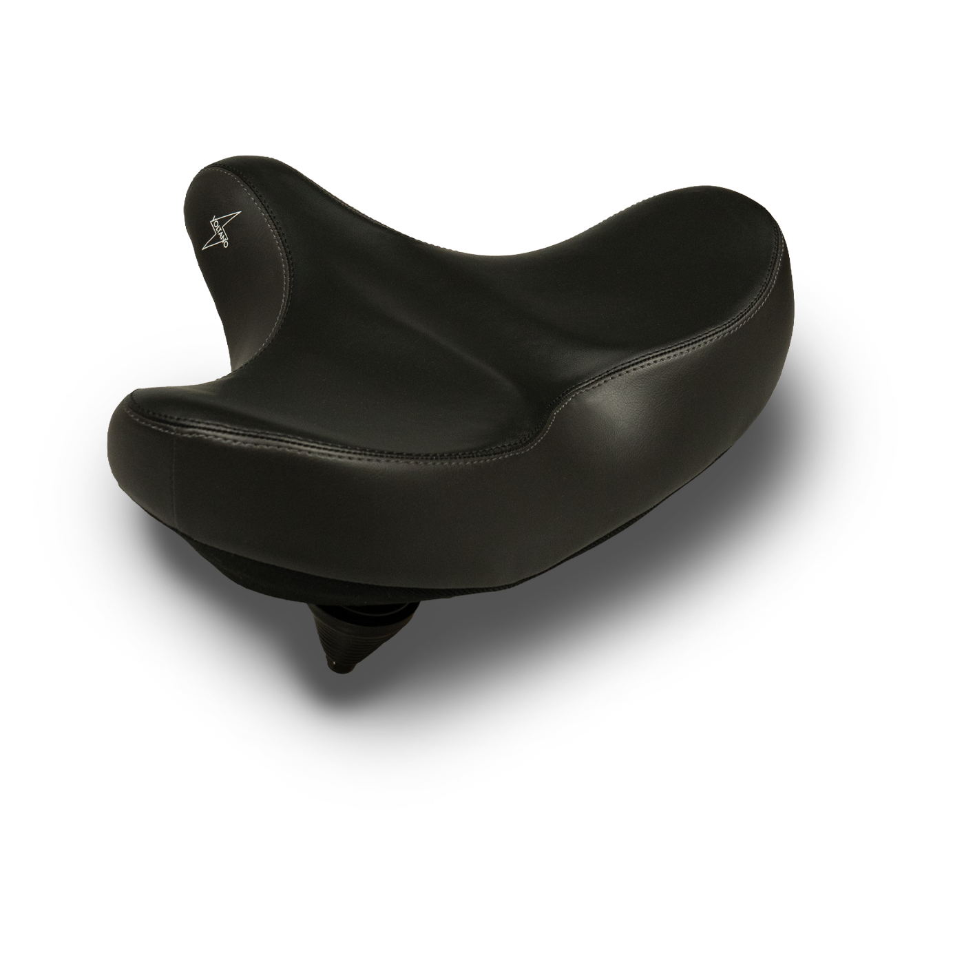 Voltano City XXXL Fietszadel - Unisex - Extra Breed Fietszadel - Zwart