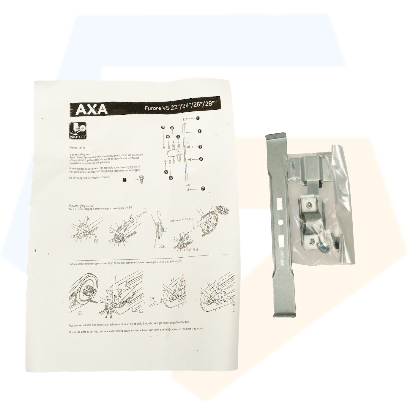 AXA Voorzetscherm Kettingkast - Zwart - 26 t/m 28''