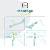 Voltano Enkele Fietsstandaard Verstelbaar - Zwart - 24'' t/m 28'' - 18 MM Montage