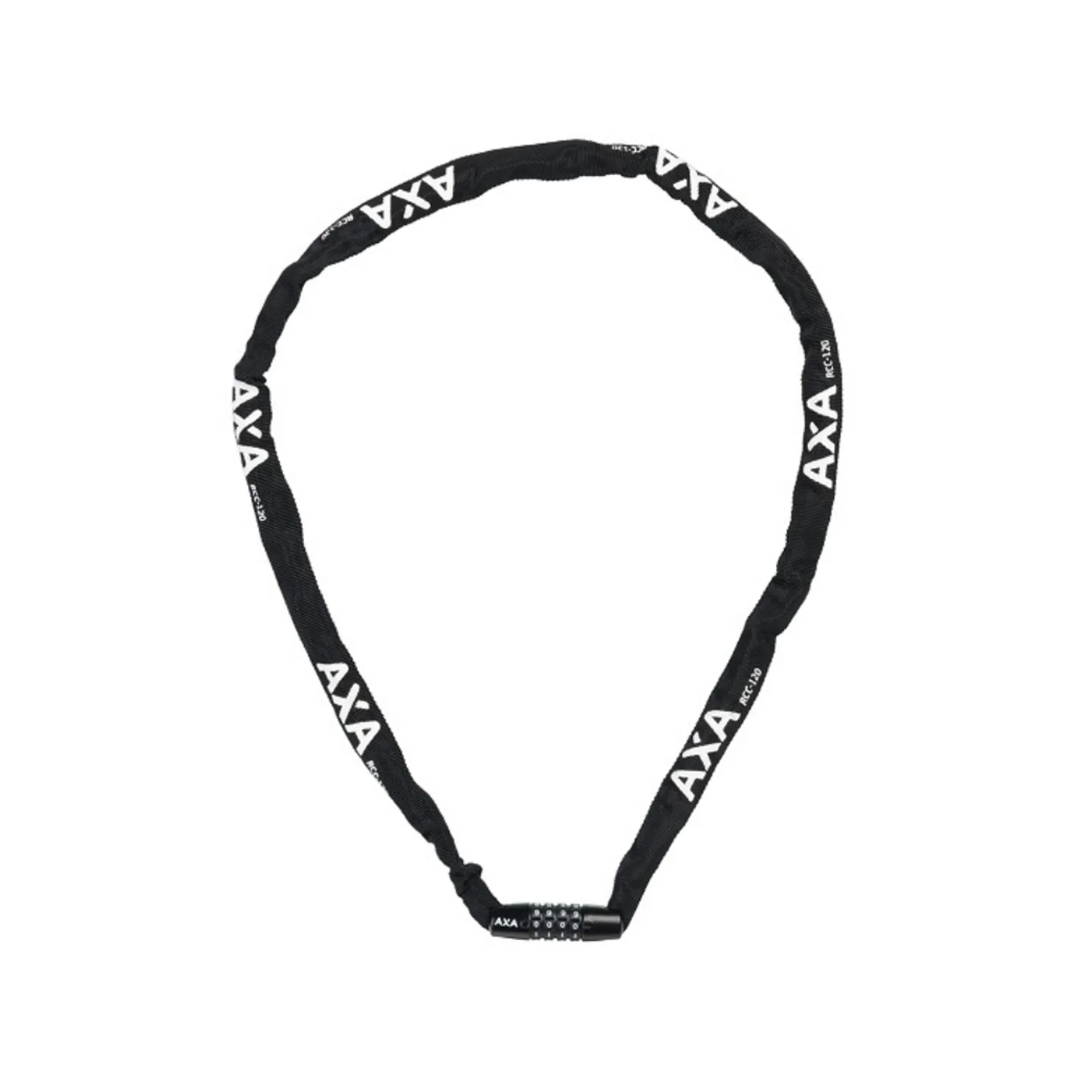 Axa Rigid RCC Kettingslot - Met Cijfercode - 120 CM - Zwart